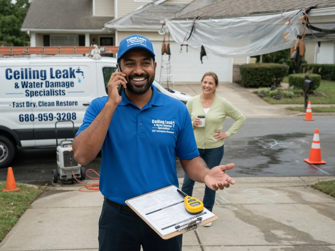 Ceiling Leak Cleanup Sentinel, OK FAQs